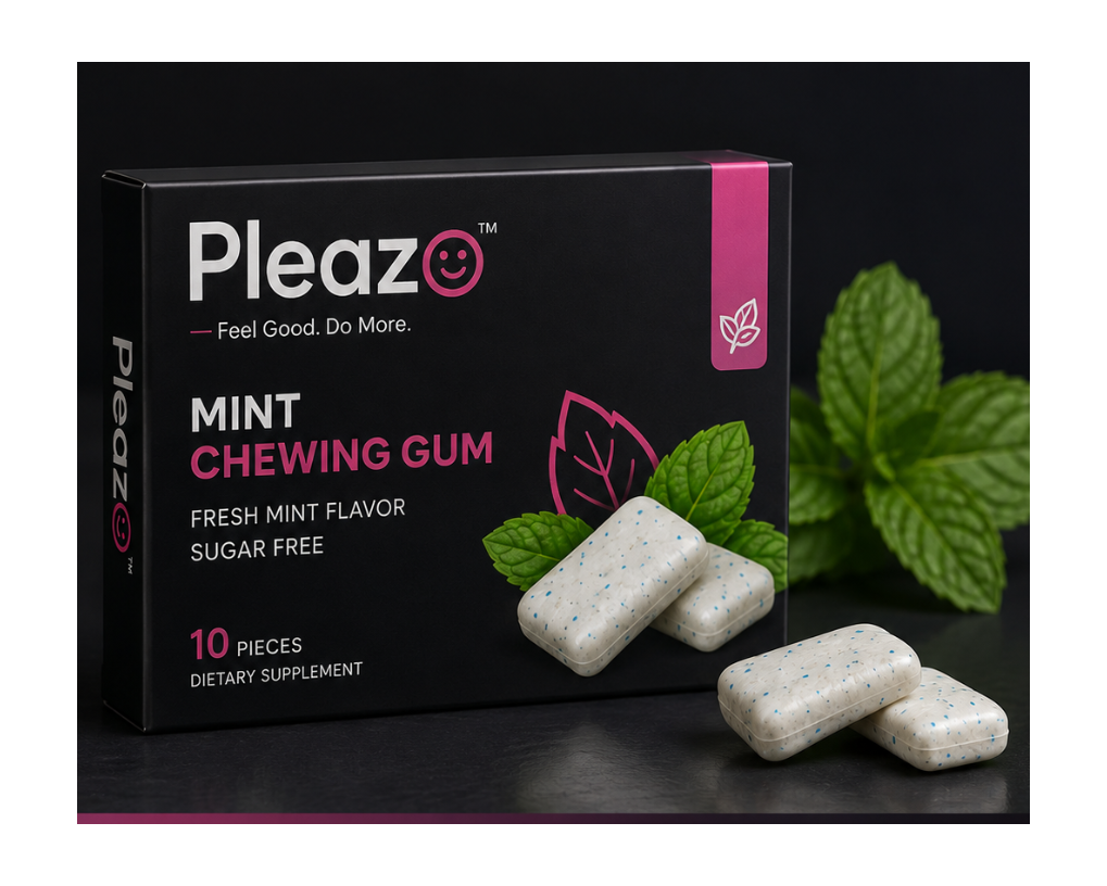Pleazo Chewing Gum – Mint Flavor