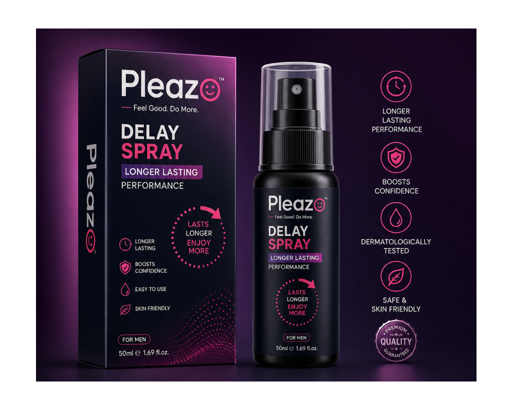 Pleazo Complete Kit - Gel, Spray and Chewing Gum combo